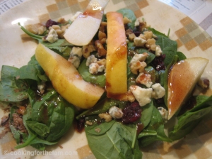 Harvest Pear Salad with Spiced Pomegranate Vinaigrette